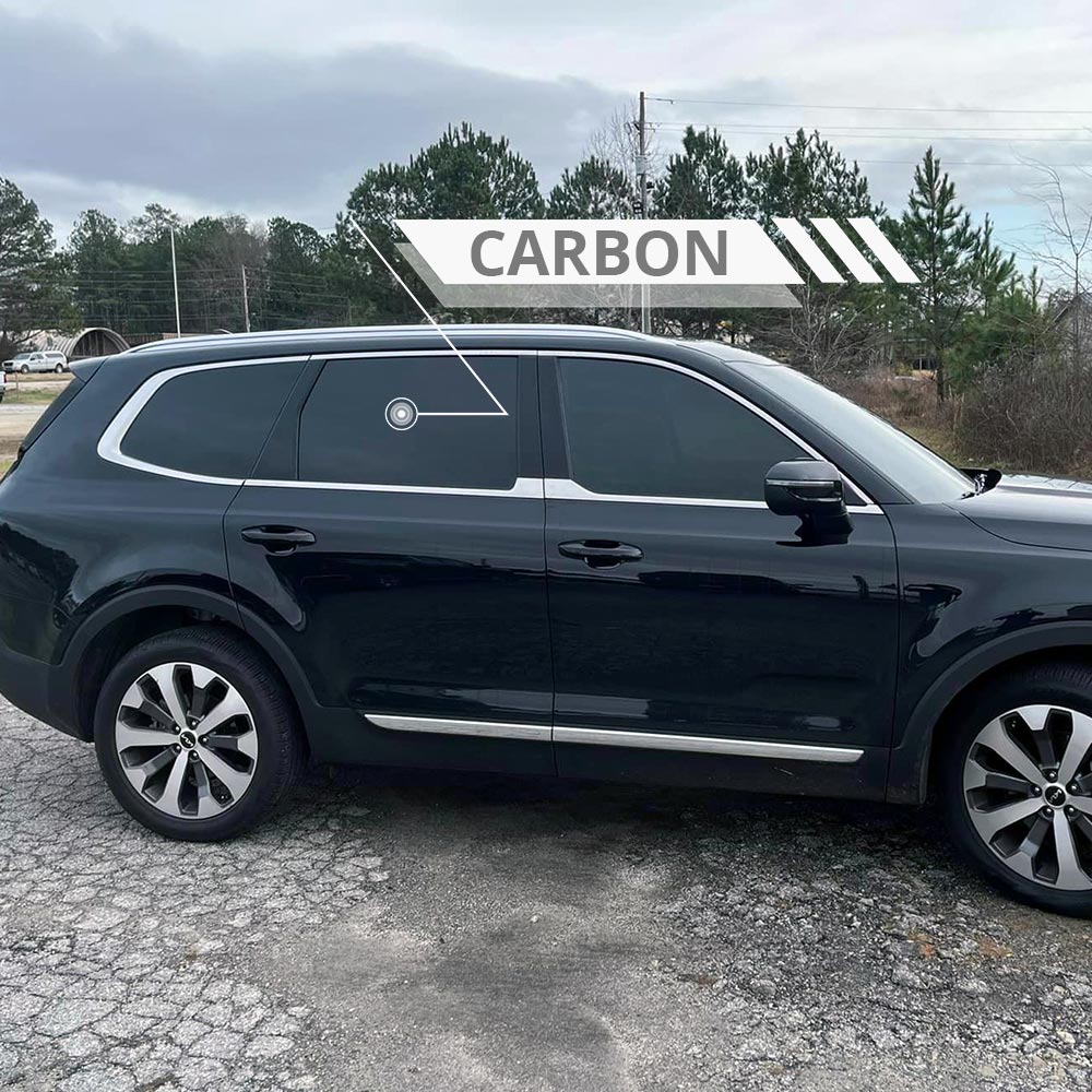 SUV with new carbon window tint installation