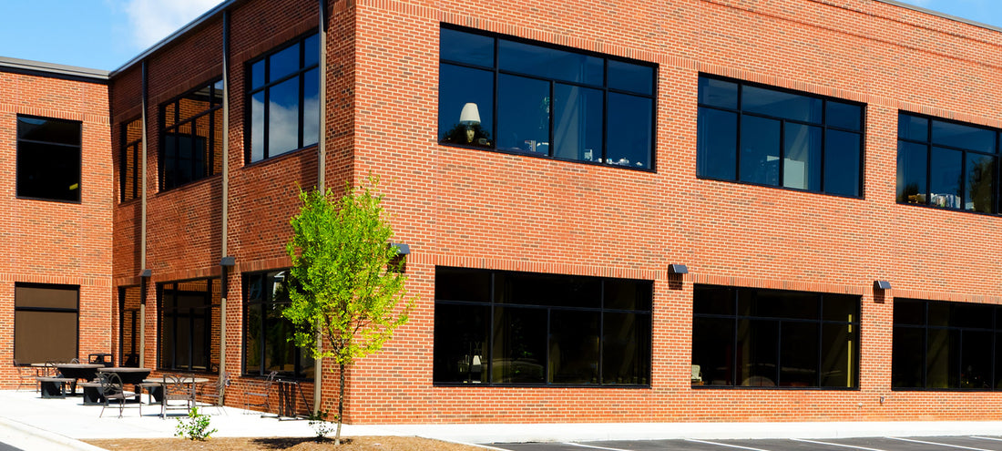 Window tint on an office building