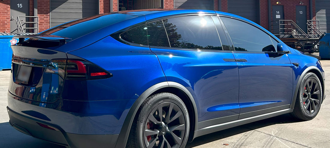 Tesla Model X sporting new window tint on side windows